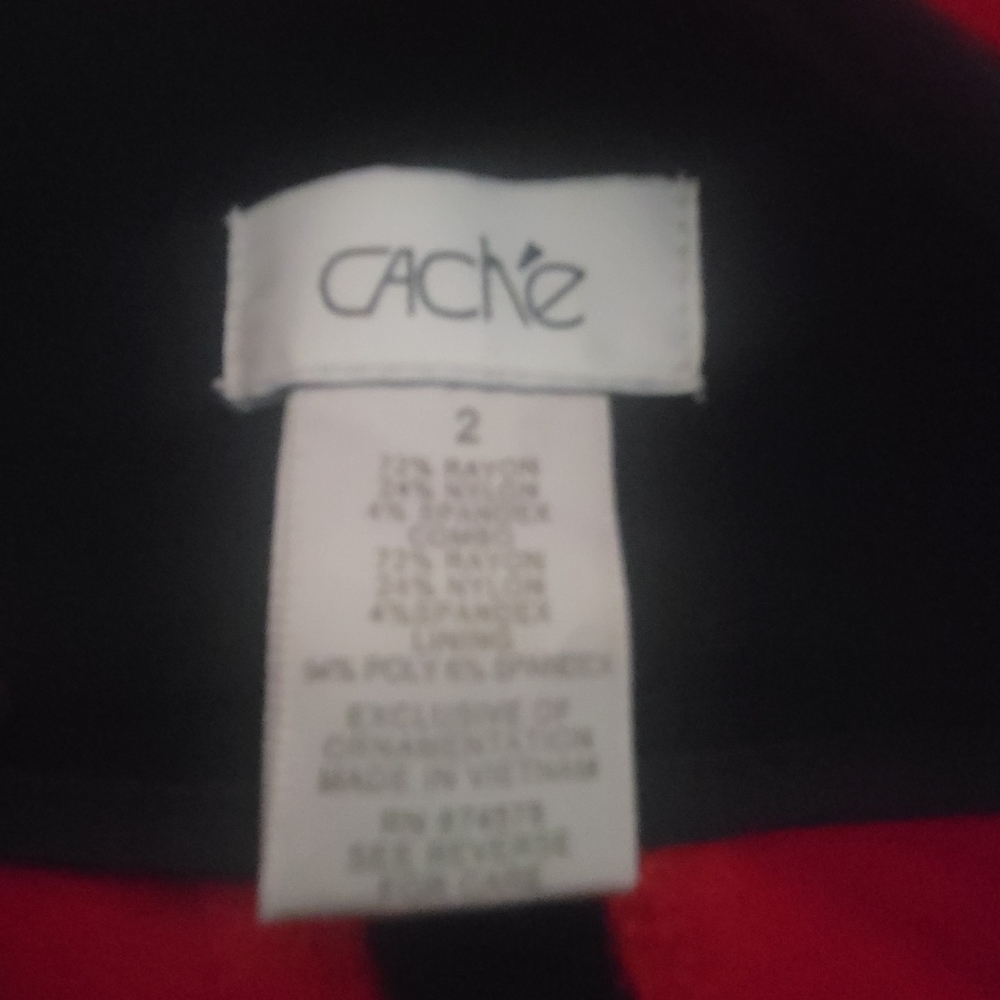 Cache Mini Color Block Skirt Size 2 - image 4